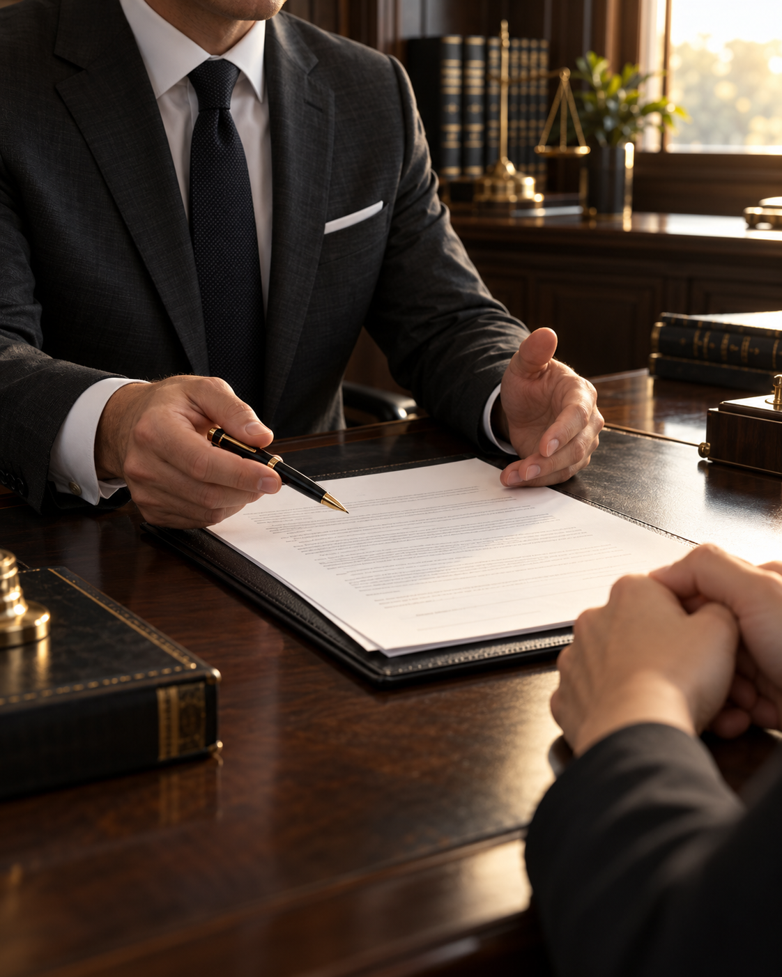 Attorney and client consultation